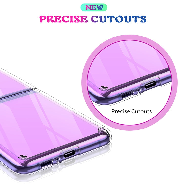 For Galaxy Z Flip Shockproof Scratchproof TPU + Acrylic Protective Case(Transparent)
