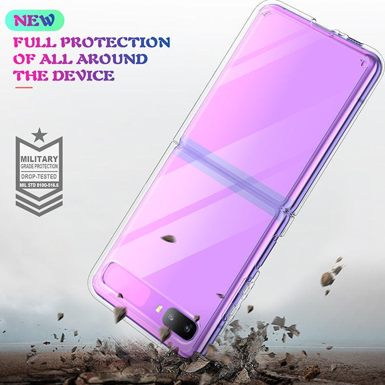 For Galaxy Z Flip Shockproof Scratchproof TPU + Acrylic Protective Case(Transparent)