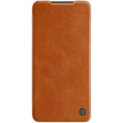 For Samsung Galaxy A14 5G NILLKIN QIN Series Crazy Horse Texture Leather Case(Brown)