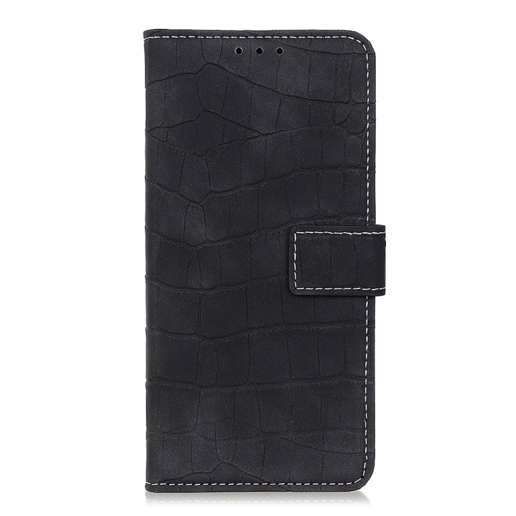 For Xiaomi Redmi 11A / 12C Crocodile Texture Flip Leather Phone Case(Black)
