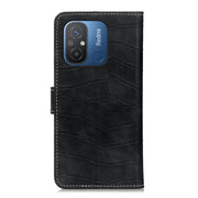 For Xiaomi Redmi 11A / 12C Crocodile Texture Flip Leather Phone Case(Black)