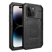 For iPhone 14 Pro Max RedPepper Wolf 360 Full Body Rugged Life Water-resistant Phone Case(Black)