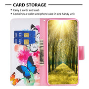 For Xiaomi 13 Lite / Civi 2 Colored Drawing Pattern Leather Phone Case(Butterfly)