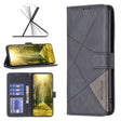 For Xiaomi 13 Lite / Civi 2 Magnetic Buckle Rhombus Texture Leather Phone Case(Black) - free shipping - PMC TechLife - Order now!