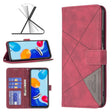 For Xiaomi Redmi Note 12S 4G / Note 11 Magnetic Buckle Rhombus Texture Leather Phone Case(Red) - free shipping - PMC TechLife - Order now!