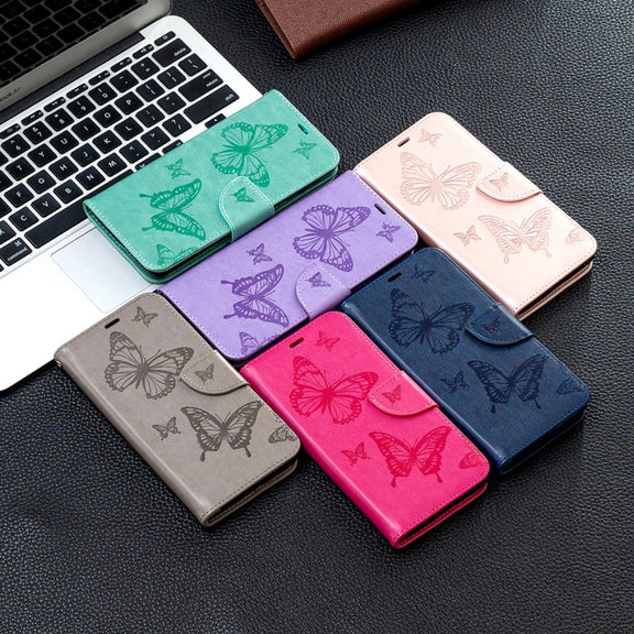 For Xiaomi 13 Lite / Civi 2 Two Butterflies Embossing Leather Phone Case(Green)