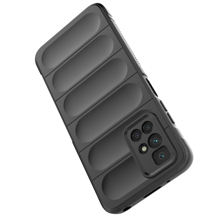 For Xiaomi Redmi 10 Magic Shield TPU + Flannel Phone Case(Light Blue)