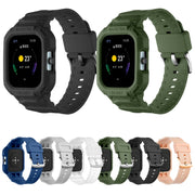 For Amazfit GTS 4 / 3 / 2 / 1 Universal Integrated Silicone Watch Band(Light Gray)