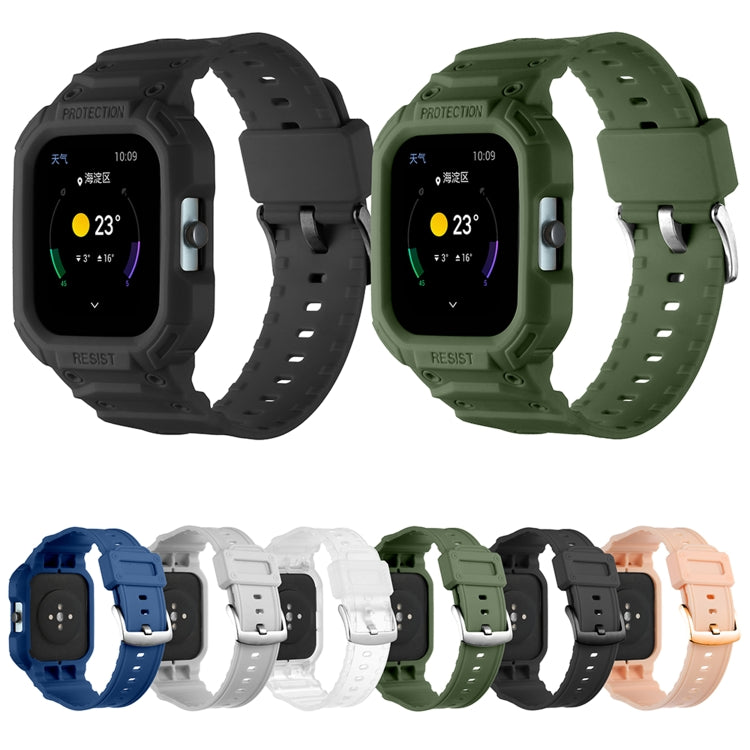For Amazfit GTS 4 / 3 / 2 / 1 Universal Integrated Silicone Watch Band(Light Gray)