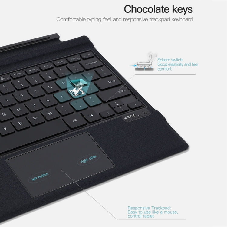 For Microsoft Surface Go / 2 / 3 / 4 Magnetic Bluetooth Keyboard Leather Case