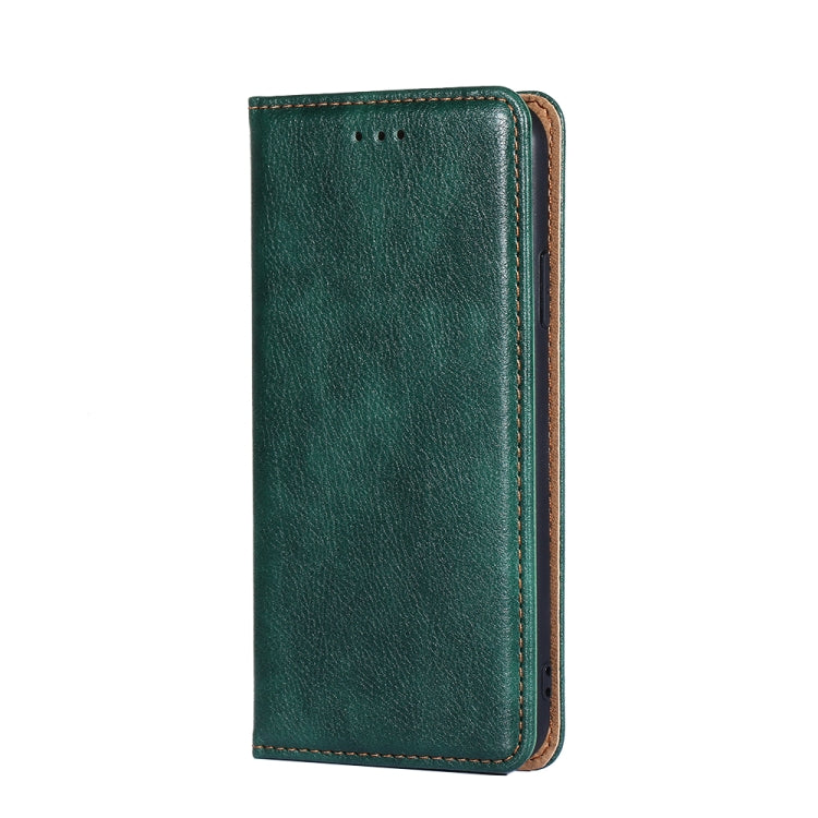For OnePlus Ace 2/11R Gloss Oil Solid Color Magnetic Leather Phone Case(Green)