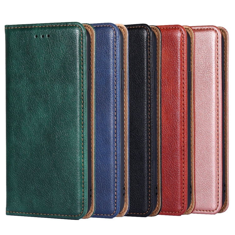 For OnePlus Ace 2/11R Gloss Oil Solid Color Magnetic Leather Phone Case(Green)