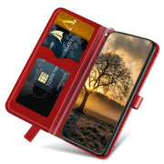 For Xiaomi Poco X5 Life Tree Embossing Pattern Leather Phone Case(Red)