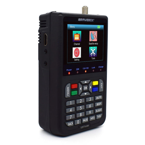 iBRAVEBOX V9 Finder Digital Satellite Signal Finder Meter, Plug Type:AU Plug(Black)