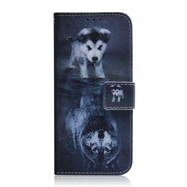 For Xiaomi 13 5G Coloured Drawing Flip Leather Phone Case(Wolf and Dog)