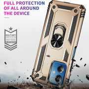 For Xiaomi Redmi Note 12 5G Global Shockproof TPU + PC Phone Case with Holder(Gold)