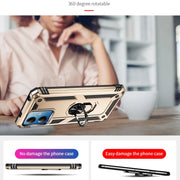 For Xiaomi Redmi Note 12 5G Global Shockproof TPU + PC Phone Case with Holder(Gold)