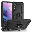 For Samsung Galaxy A34 Shockproof TPU + PC Phone Case with Holder(Black) - free shipping - PMC TechLife - Order now!