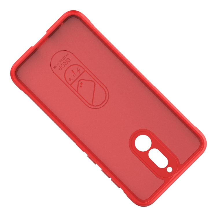 For Huawei Mate 10 Lite Magic Shield TPU + Flannel Phone Case(Grey)