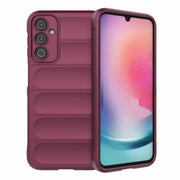 For Samsung Galaxy A24 5G / A24 4G Magic Shield TPU + Flannel Phone Case(Wine Red)