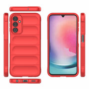For Samsung Galaxy A24 5G / A24 4G Magic Shield TPU + Flannel Phone Case(White)