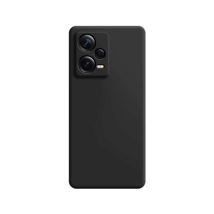 For Xiaomi Redmi Note 12 5G Global Imitation Liquid Silicone Phone Case(Black)