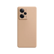 For Xiaomi Redmi Note 12 5G Global Imitation Liquid Silicone Phone Case(Apricot)