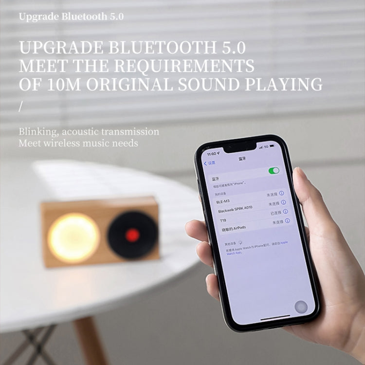 T19 Creative Retro Desktop Wireless Bluetooth Speaker(White)