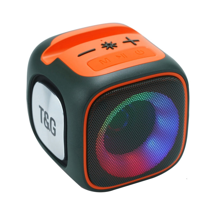 T&G TG359 Portable Outdoor LED Wireless Bluetooth Speaker(Dark Green)