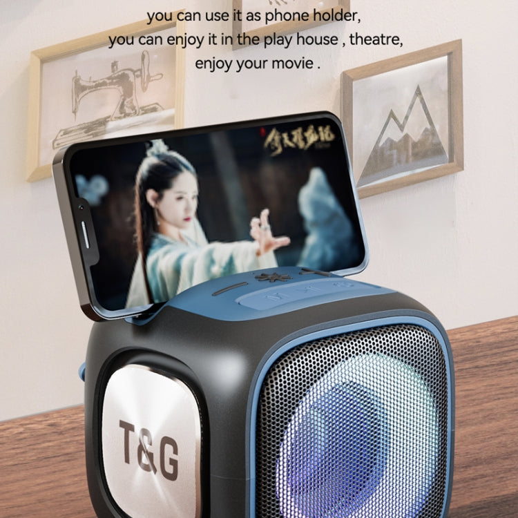 T&G TG359 Portable Outdoor LED Wireless Bluetooth Speaker(Black)