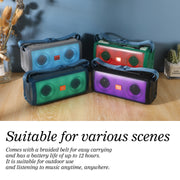 T&G TG345 Portable Outdoor Color LED Wireless Bluetooth Speaker(Green)