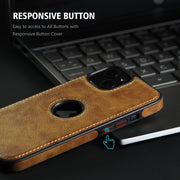 For iPhone 14 Plus Leather Texture Stitching Phone Case(Brown)