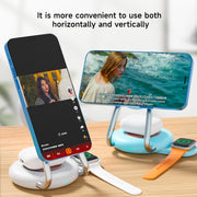 N21 15W 3 in 1 Transparent Magnetic Wireless Charger(White)