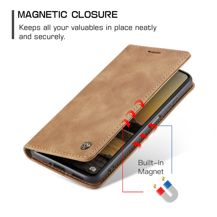 For Xiaomi Redmi Note 12 Pro 5G / Poco X5 Pro CaseMe 013 Multifunctional Horizontal Flip Leather Phone Case(Brown)