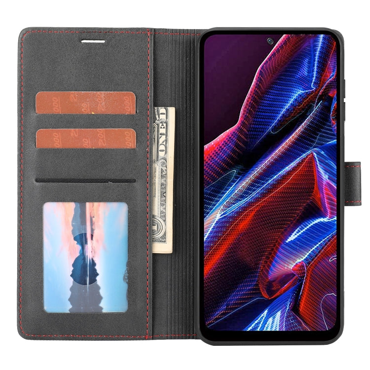 For Xiaomi Poco X5 Classic Wallet Flip Leather Phone Case(Black)