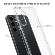For Samsung Galaxy A55 Scratchproof Acrylic TPU Phone Case(Transparent)