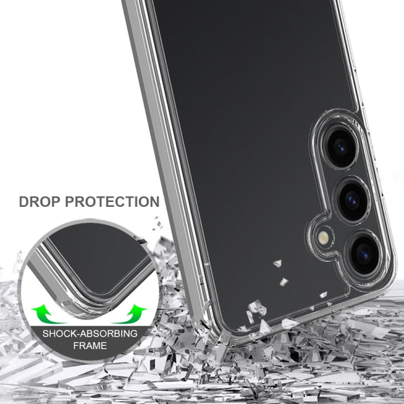 For Samsung Galaxy A55 Scratchproof Acrylic TPU Phone Case(Transparent)