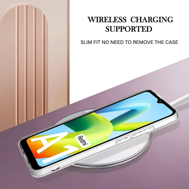 For Xiaomi Redmi A1 Electroplating IMD TPU Phone Case(White Marble)