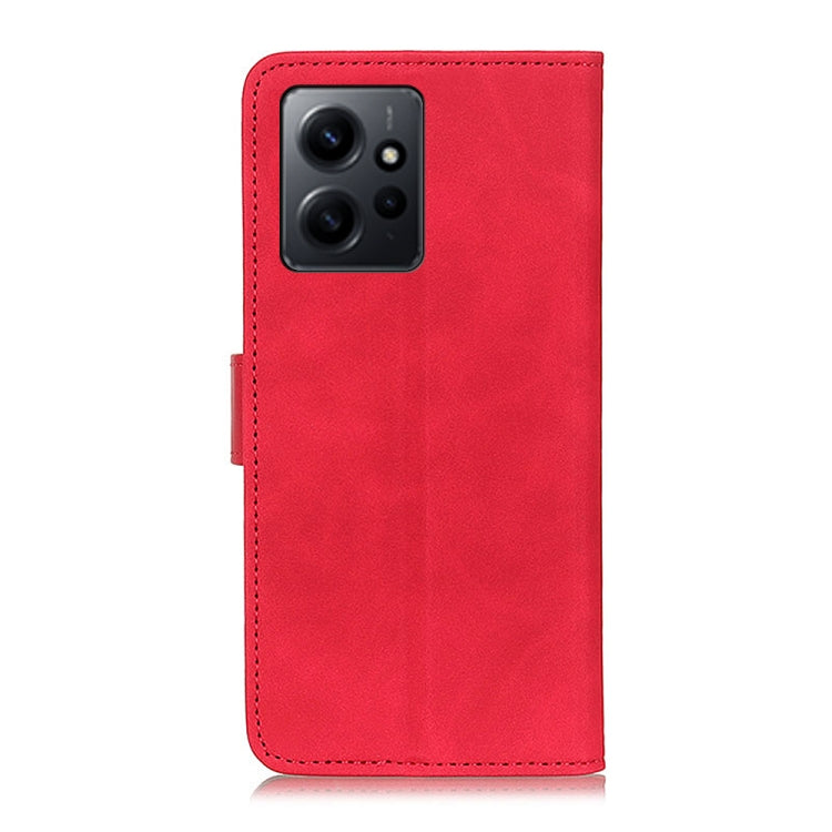 For Xiaomi Redmi Note 12 4G Global KHAZNEH Retro Texture Flip Leather Phone Case(Red)