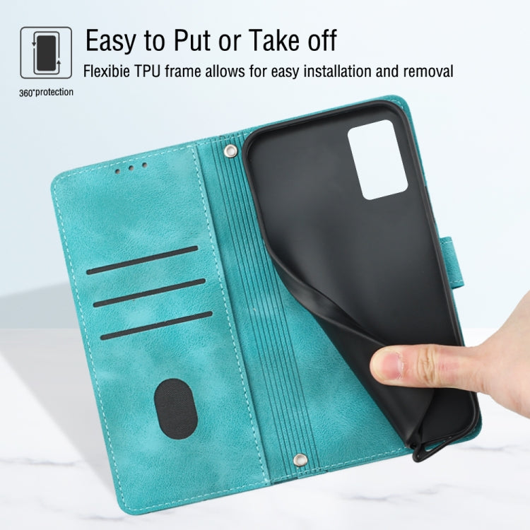 For Xiaomi Poco X5 5G Skin-feel Embossed Leather Phone Case(Green)