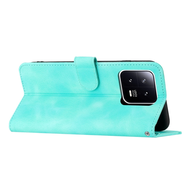 For Xiaomi 13 Heart Pattern Skin Feel Leather Phone Case(Light Blue)