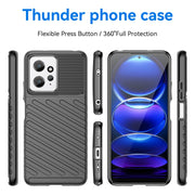 For Xiaomi Redmi Note 12 4G Global Thunderbolt Shockproof TPU Protective Soft Phone Case(Black)