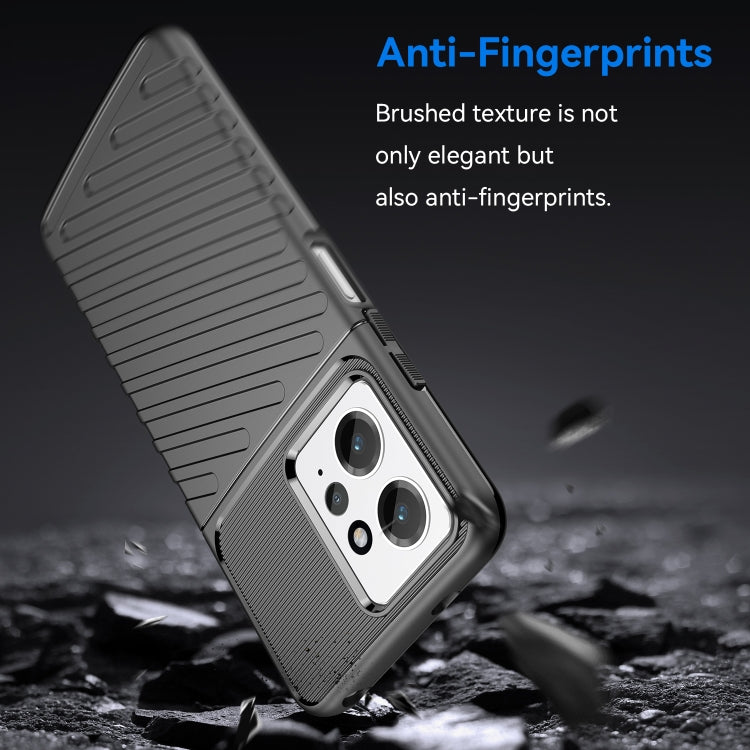 For Xiaomi Redmi Note 12 4G Global Thunderbolt Shockproof TPU Protective Soft Phone Case(Black)