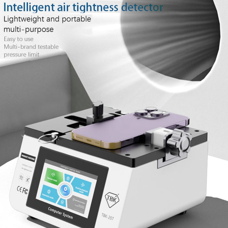 TBK-207 Portable Intelligent Air Tightness Detector Built-in Vacuum Pump(US Plug)