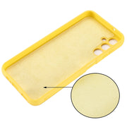 For Samsung Galaxy A24 4G Pure Color Liquid Silicone Shockproof Phone Case(Yellow)