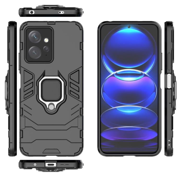 For Xiaomi Redmi Note 12 4G Global Magnetic Ring Holder PC + TPU Phone Case(Black)
