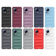 For Xiaomi 13 Lite Magic Shield TPU + Flannel Phone Case(Dark Blue)