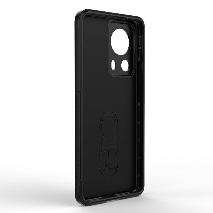 For Xiaomi 13 Lite Magic Shield TPU + Flannel Phone Case(Dark Blue)