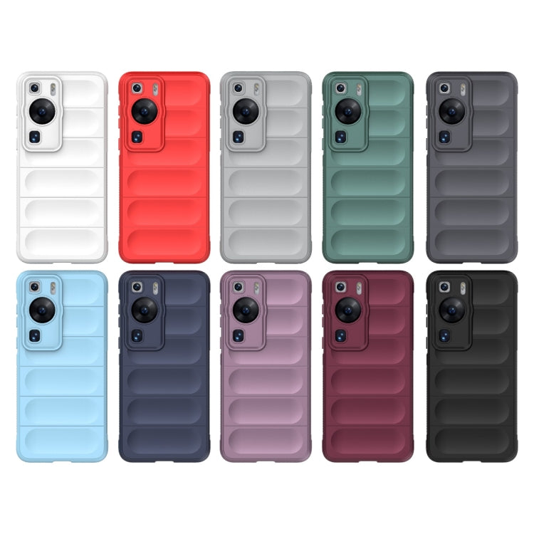 For Huawei P60 Magic Shield TPU + Flannel Phone Case(White)