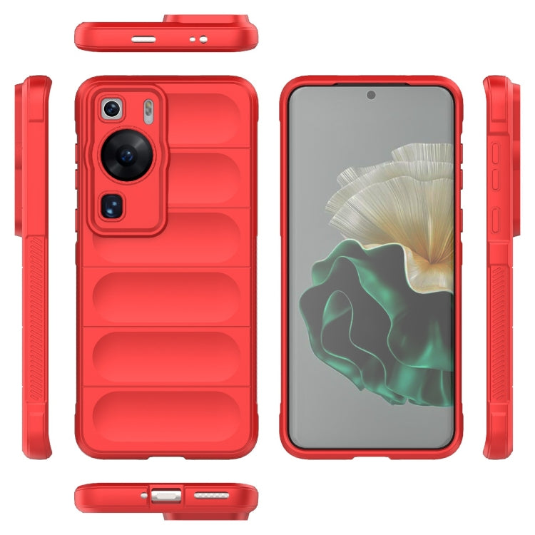 For Huawei P60 Magic Shield TPU + Flannel Phone Case(White)